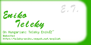 eniko teleky business card